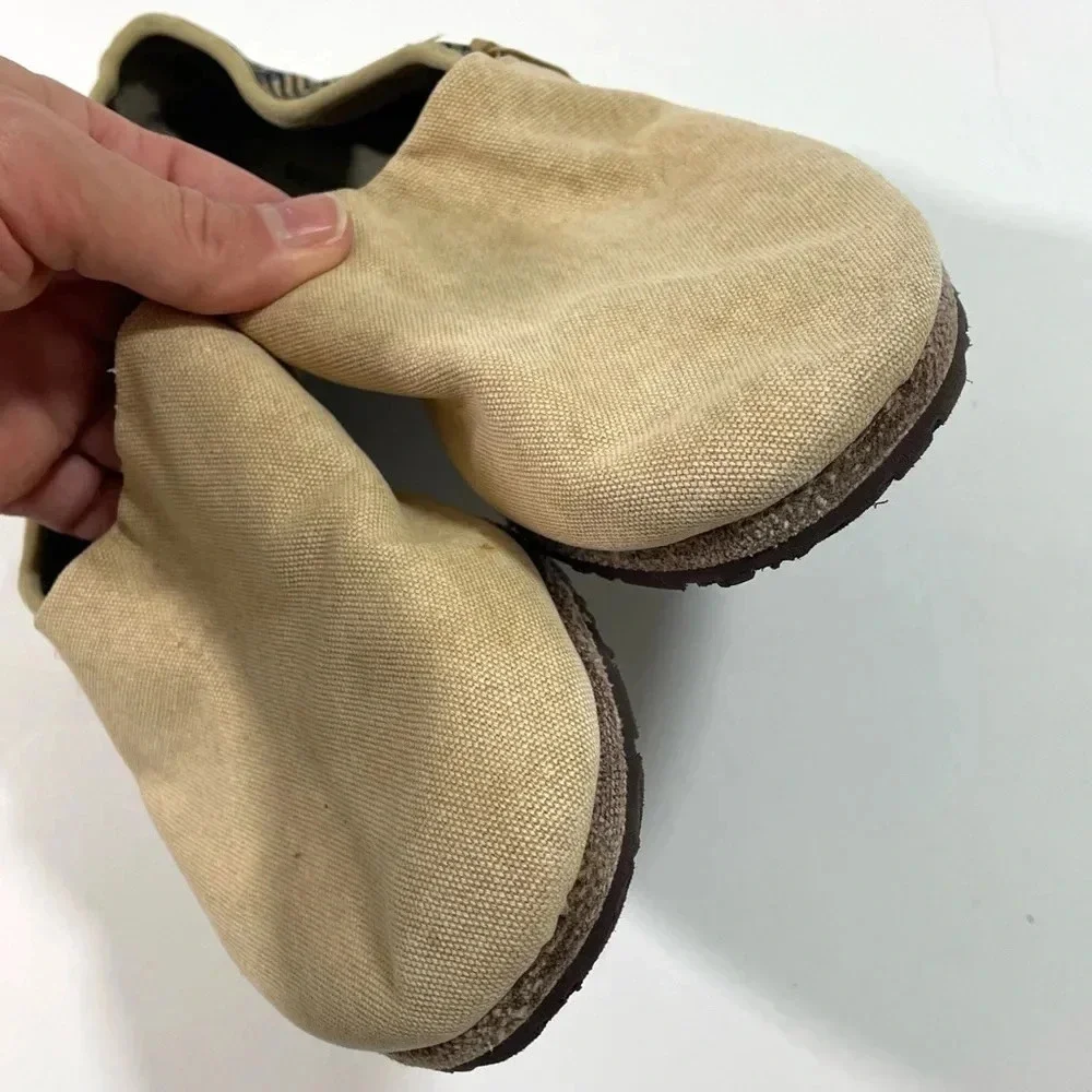 New Merrell Rucksack Canvas Slip On Shoes Tan Chevron
